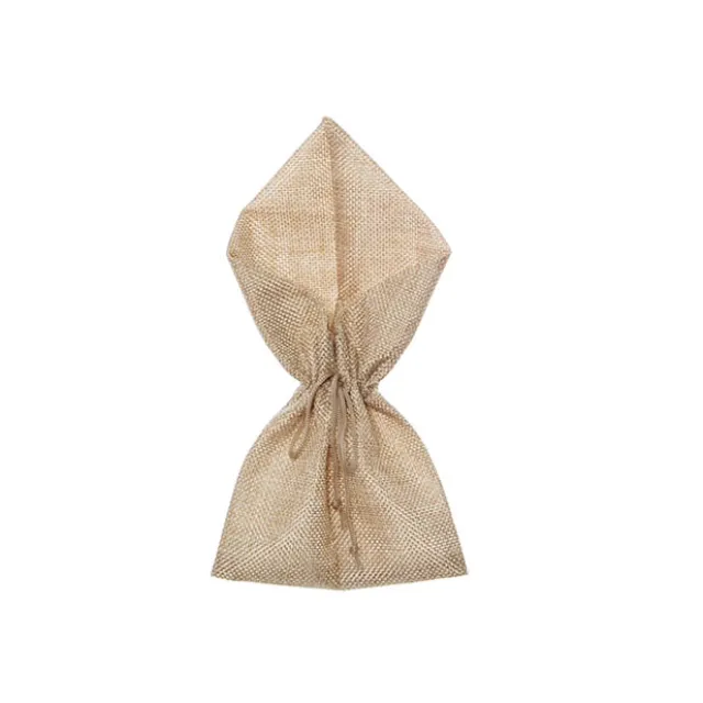 Jute Envelope Pouch Bomboniere Large Pk10 Natural (12x23cmH)