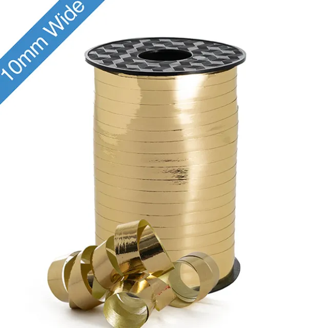Ribbon Curling 10mm Metallic Gold (10mmx100m)