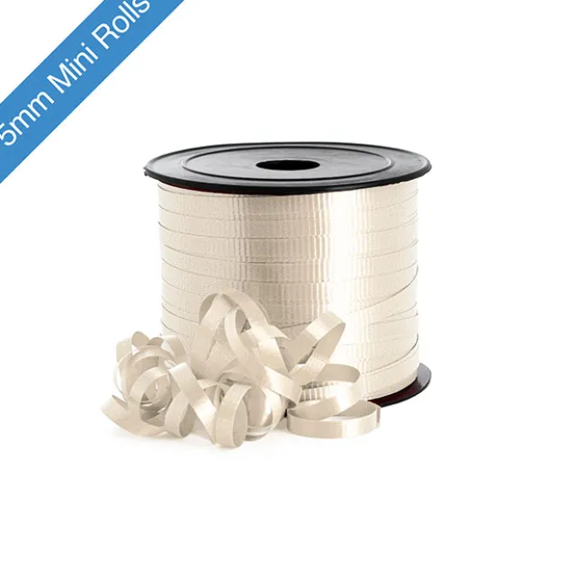 Ribbon Curling 5mm Mini Roll Cream (5mmx85m)