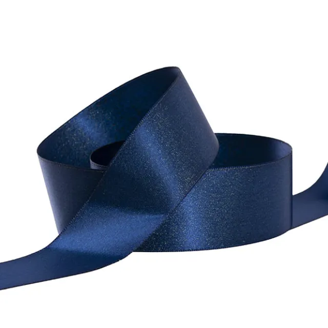 Ribbon Double Face Satin Shimmer Navy Blue (38mmx20m)
