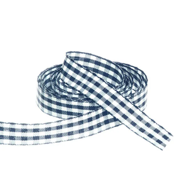 Ribbon Gingham Navy (15mmx20m)