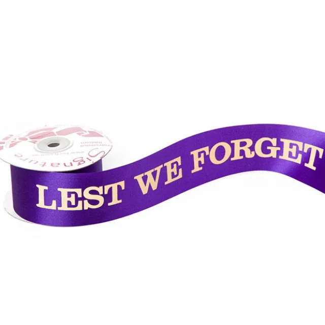 Ribbon Lest We Forget Violet (50mmx15m)
