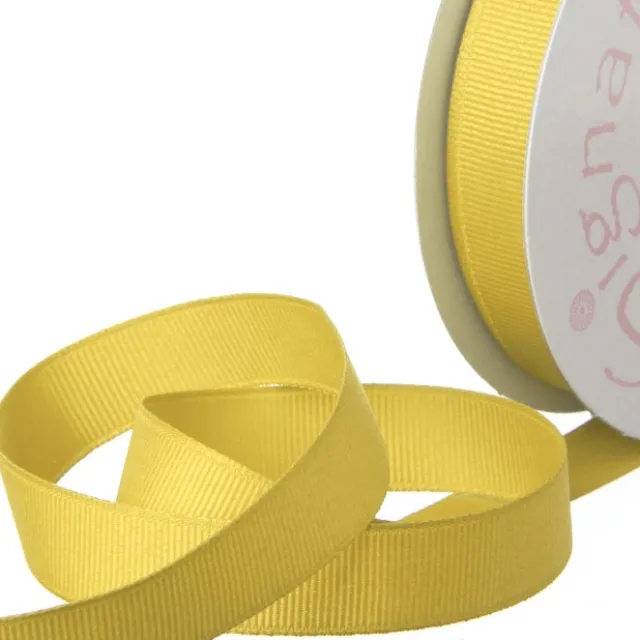 Ribbon Plain Grosgrain Yellow (15mmx20m)