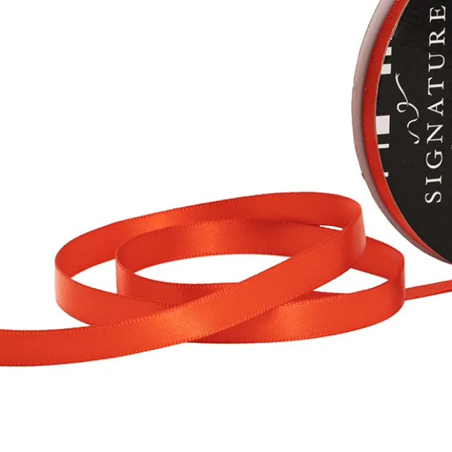 Ribbon Satin Deluxe Double Faced Terracotta (10mmx25m)