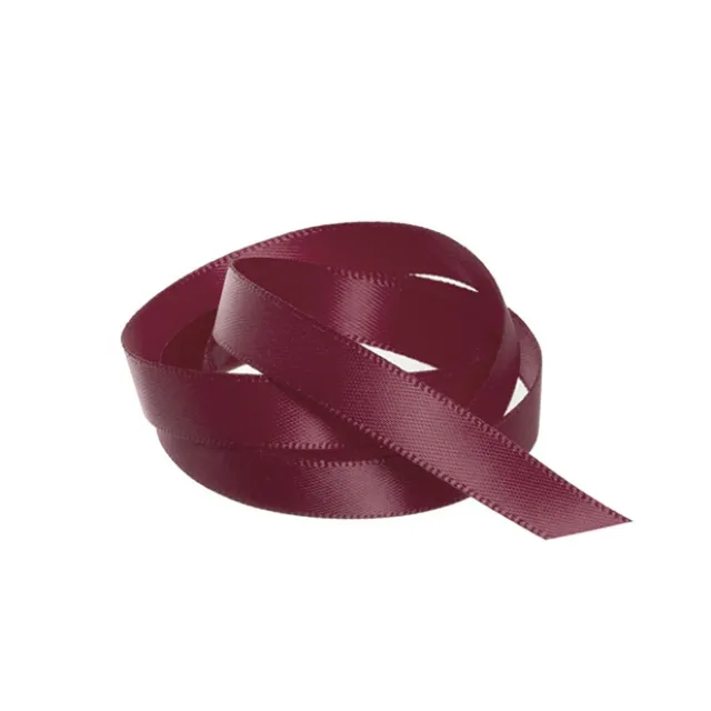 Ribbon Satin Deluxe Double Faced Burgundy (10mmx25m)