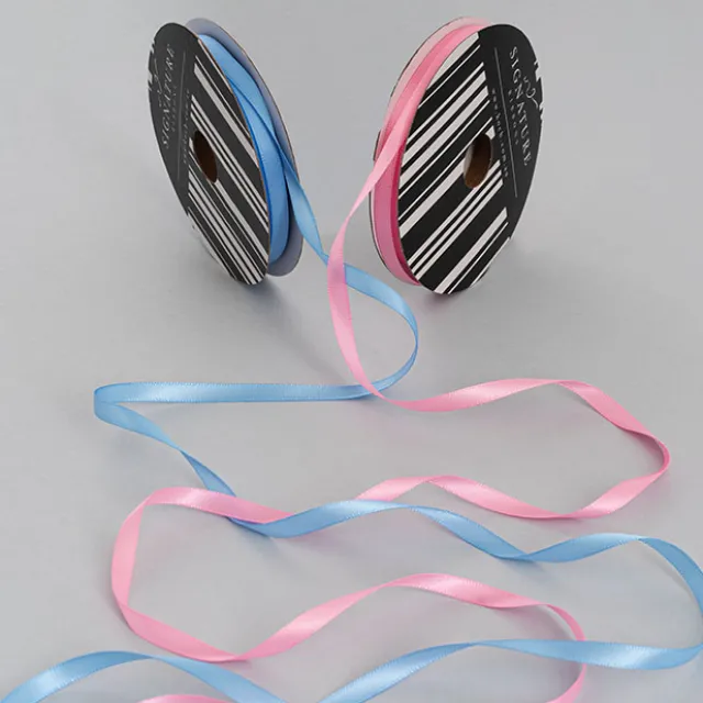 Ribbon Satin Deluxe Double Faced Mid Pink (6mmx25m)