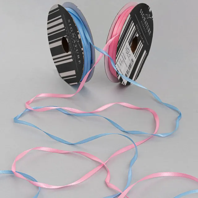 Ribbon Satin Deluxe Double Faced Mid Pink (3mmx50m)