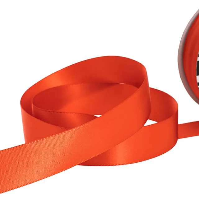 Ribbon Satin Deluxe Double Faced Terracotta (25mmx25m)