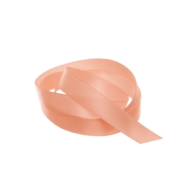 Ribbon Satin Deluxe Double Faced Peach (10mmx25m)