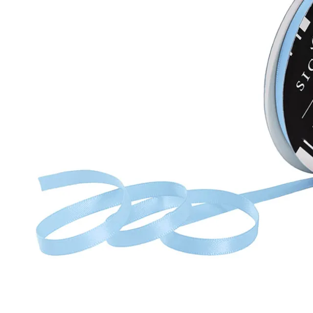 Ribbon Satin Deluxe Double Faced Baby Blue (6mmx25m)