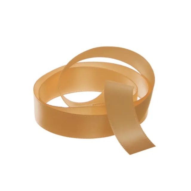 Ribbon Satin Deluxe Double Faced New Gold (15mmx25m)