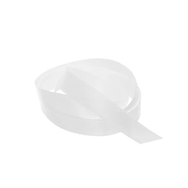 Ribbon Satin Deluxe Double Faced White (10mmx25m)