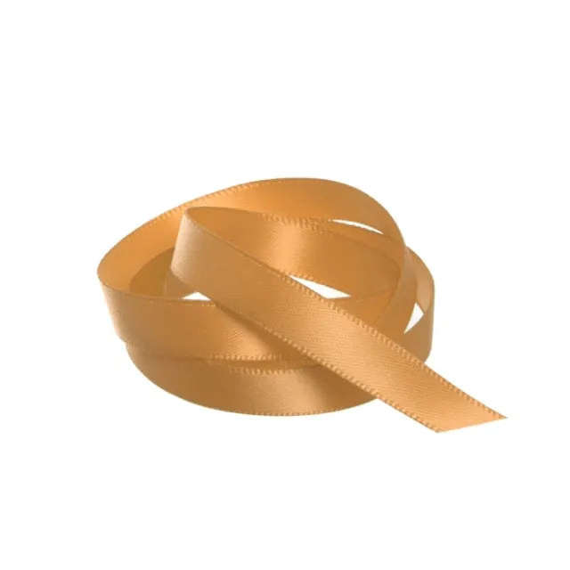 Ribbon Satin Deluxe Double Faced New Gold (10mmx25m)