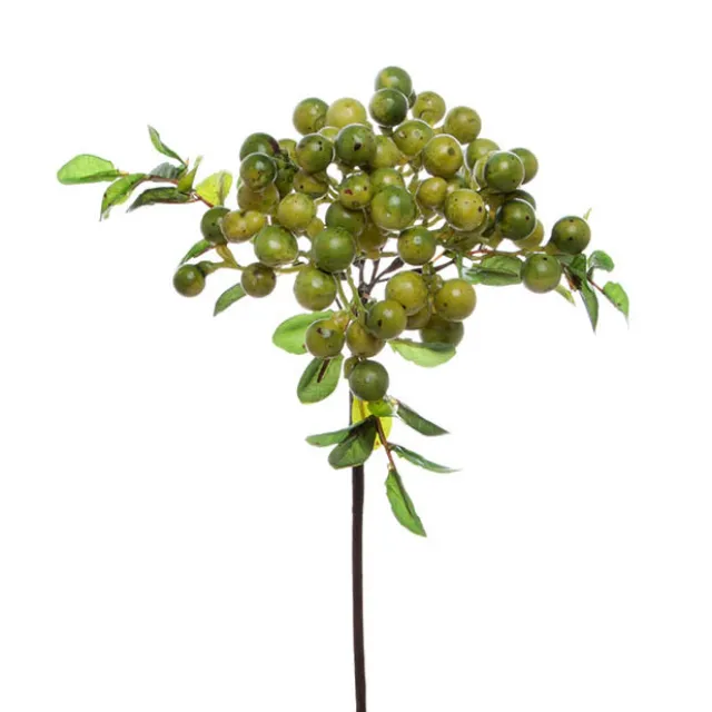 Berry Cluster Spray Green (35cmH)