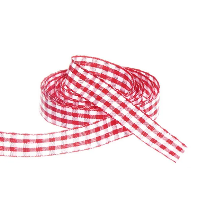 Ribbon Gingham Red (15mmx20m)