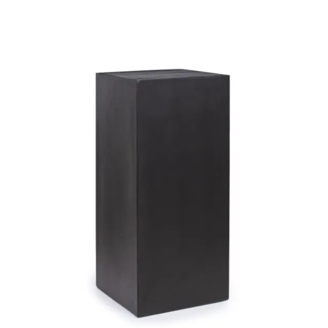 Fibreglass Plinth Square Matte Black (32x32x71cmH)