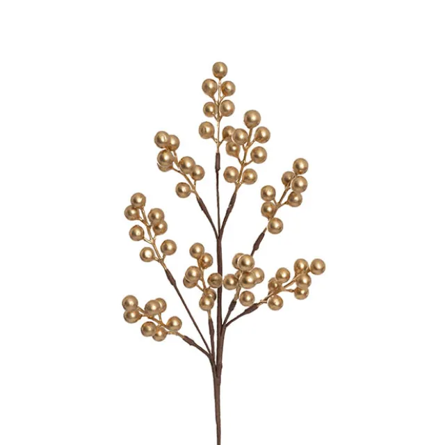 Christmas Berry Spray Gold (43cmH)