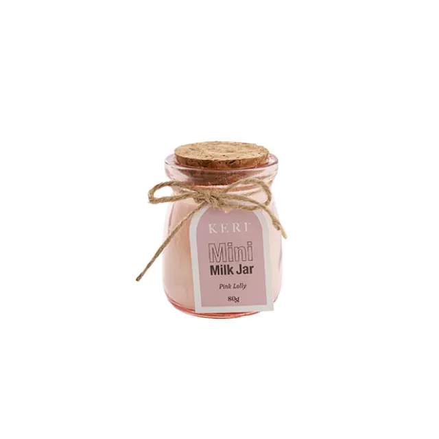 Scented Candle Mini Milk Jar Pink Lolly (80g)