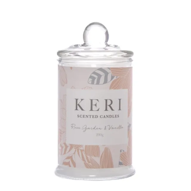 Scented Jar Candle Eden Rose Garden & Vanilla 200g (8x15cmH)