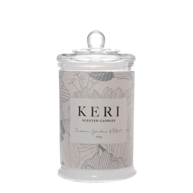 Scented Jar Candle Eden Summer Garden & Mint 200g (8x15cmH)