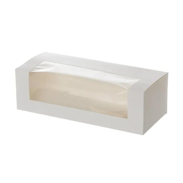 Patisserie Window Box 10" White (260x110x80mmH)