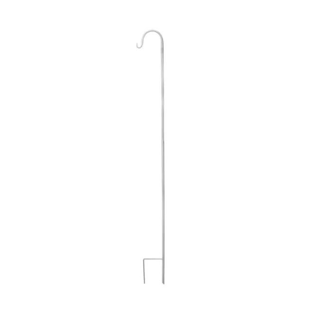 Shepherd Hook Metal White (130cmH) 2Parts
