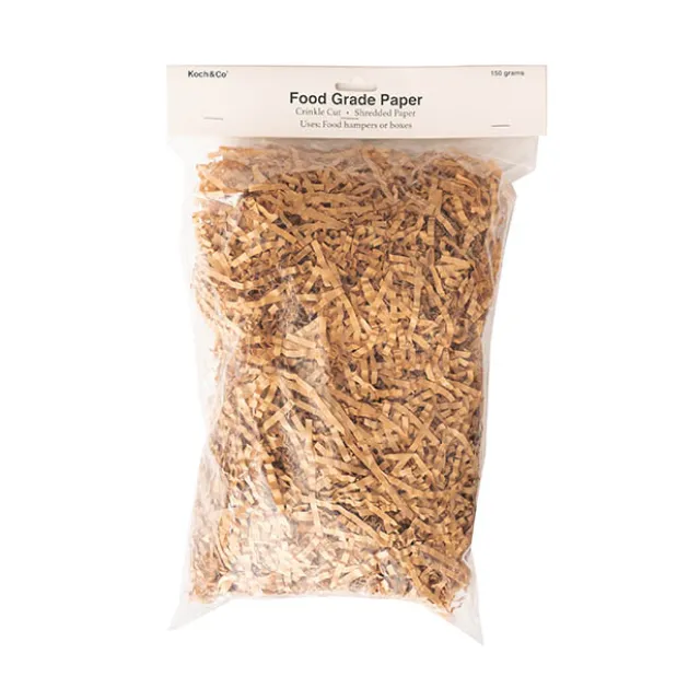 Shredded Paper Food Grade 4mm Kraft Brown 150gram Mini Bag