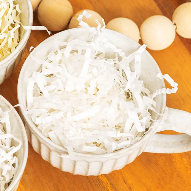 Shredded Paper Food Grade 4mm White 150gram Mini Bag