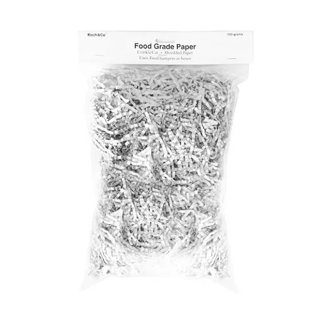 Shredded Paper Food Grade 4mm White 150gram Mini Bag