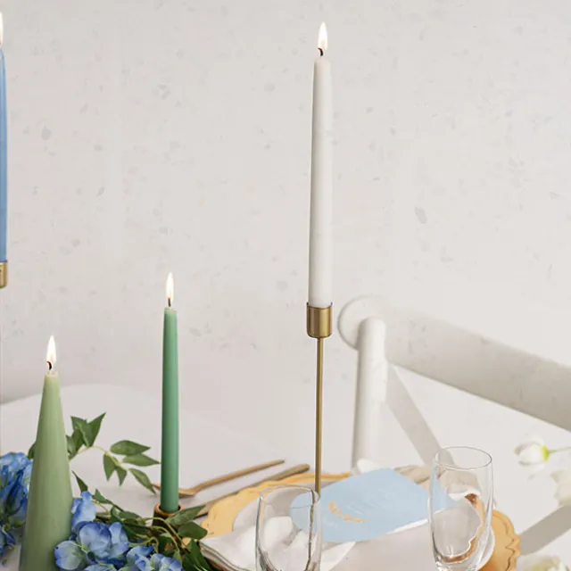 Signature Taper Dinner Candle Pack 2 White (2x25cmH)