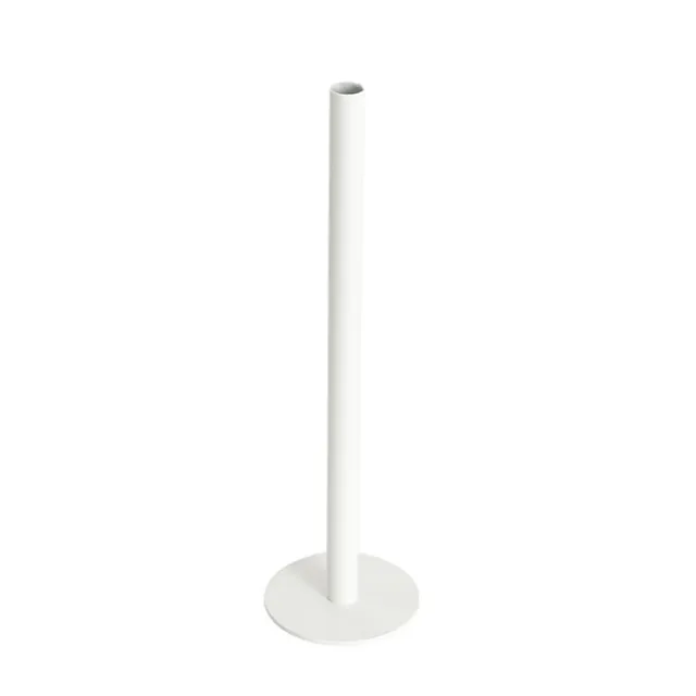 Single Metal Tube Vase White (8cmDx28cmH)