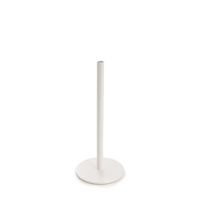 Single Metal Tube Vase White (8cmDx18cmH)