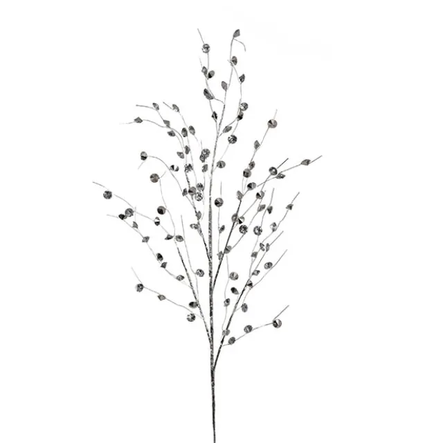 Sparkling Diamante Spray Silver (74cmH)