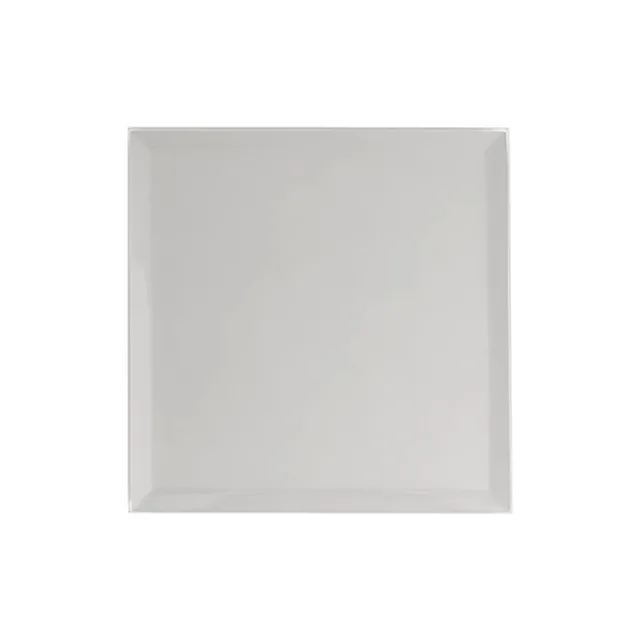 Square Mirror Glass Bevelled Plate Pack 4 Silver (10x10cmH)