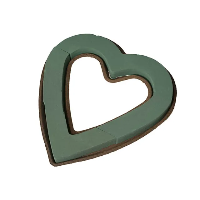 Strass Open Heart Extra Large Mache Base (46cm)