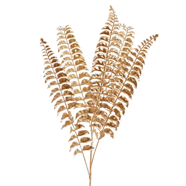 Five Finger Maidenhair Fern Spray Gold (95cmH)