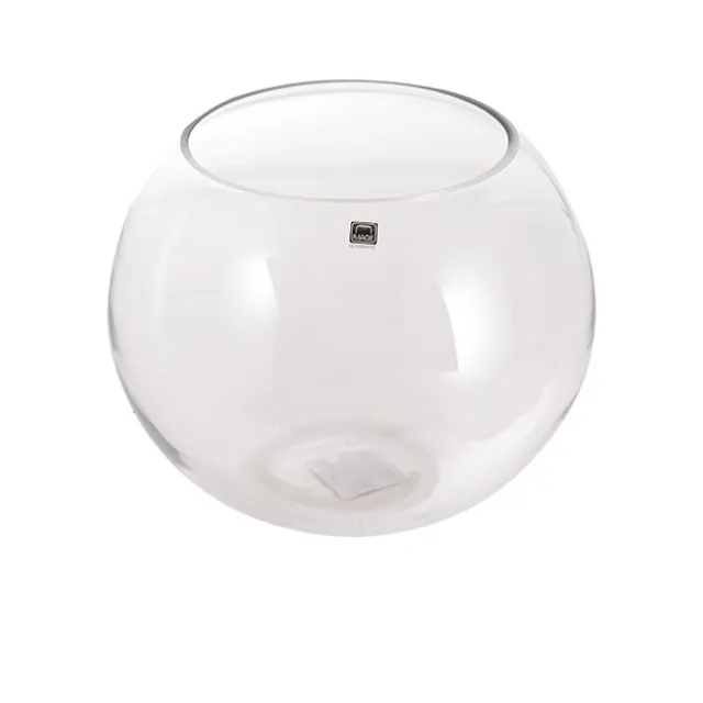 Glass Fish Bowl 25cm Clear Promo (25Dx19.5cmH)