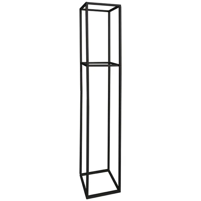 Tall Metal Flower Stand Black (33x200cmH)