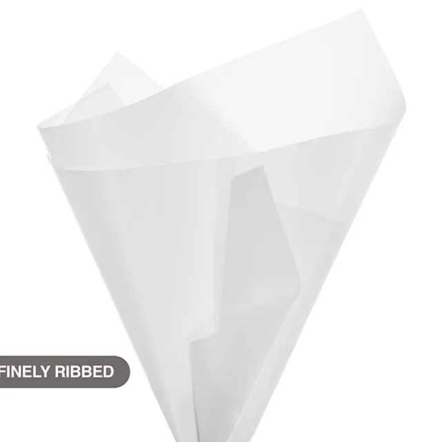 Tallow Paper Ribbed 80 micron White Pack 50 (50x70cm)