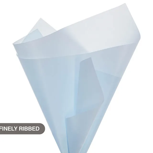 Tallow Paper Ribbed 80 micron Powder Blue Pack 50 (50x70cm)