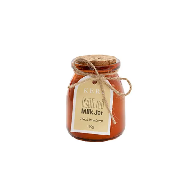 Scented Candle Milk Jar Black Raspberry (130g)