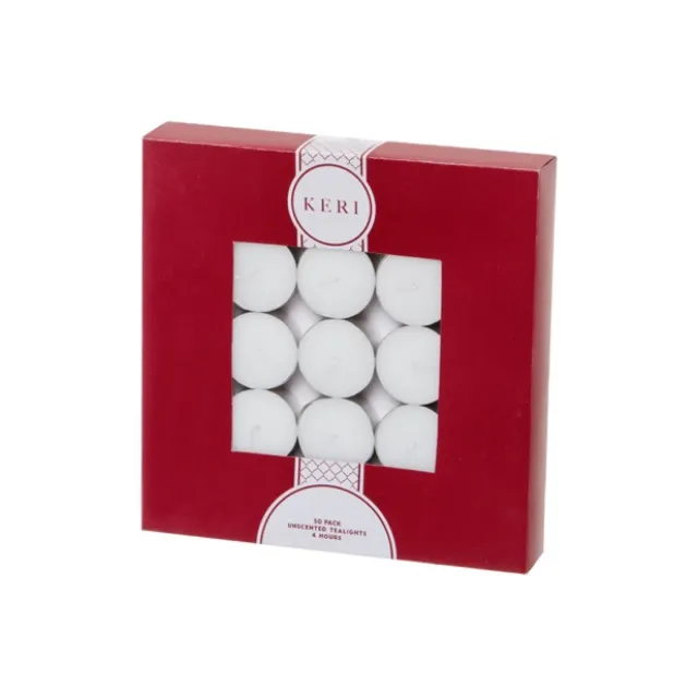 Tealight Event Candle 4 Hour 50 Bulk Pack White (38mmx17mmH)