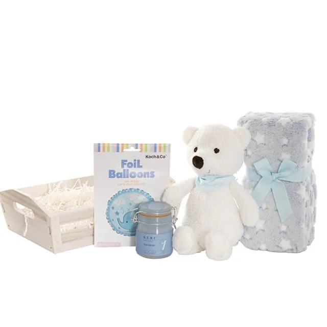 Teddy Bear Jamie Gift Baby Hamper Soft Blue