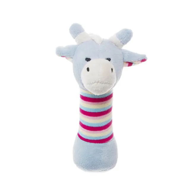 Thomas Giraffe Hand Rattle Blue & Pink Multi (15cmHT)