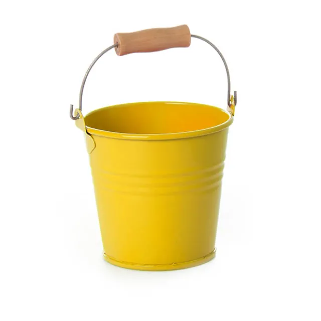 Tin Bucket Bambino Yellow (8Dx7cmH)