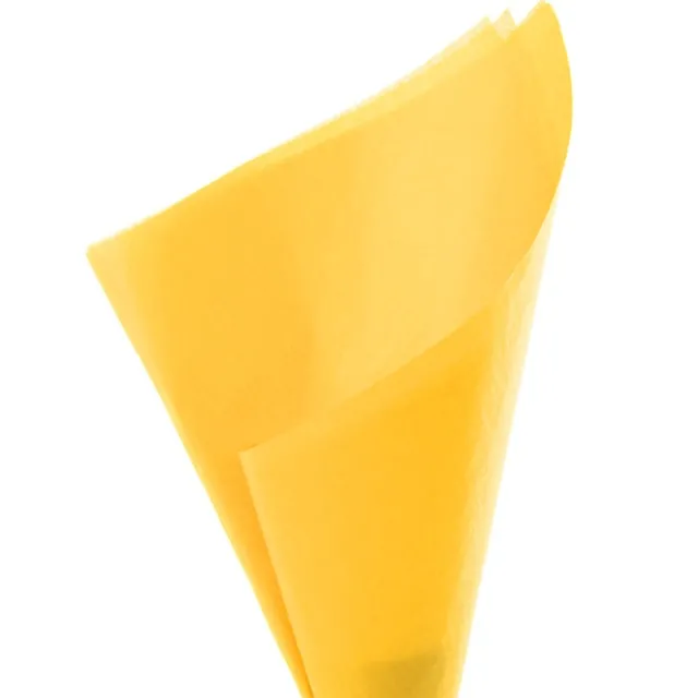 Tissue Paper Pack 480 Deluxe Acid Free 17gsm Yellow(50x75cm)