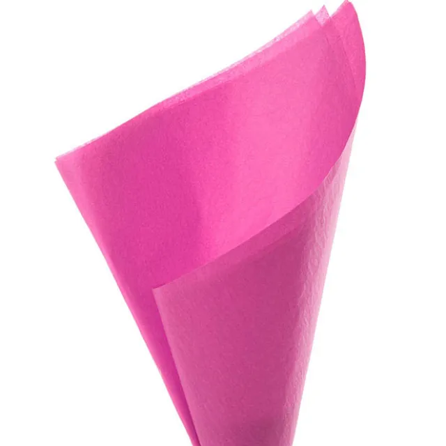 Tissue Paper Pack 480 Deluxe Acid Free 17gsm Cerise(50x75cm)