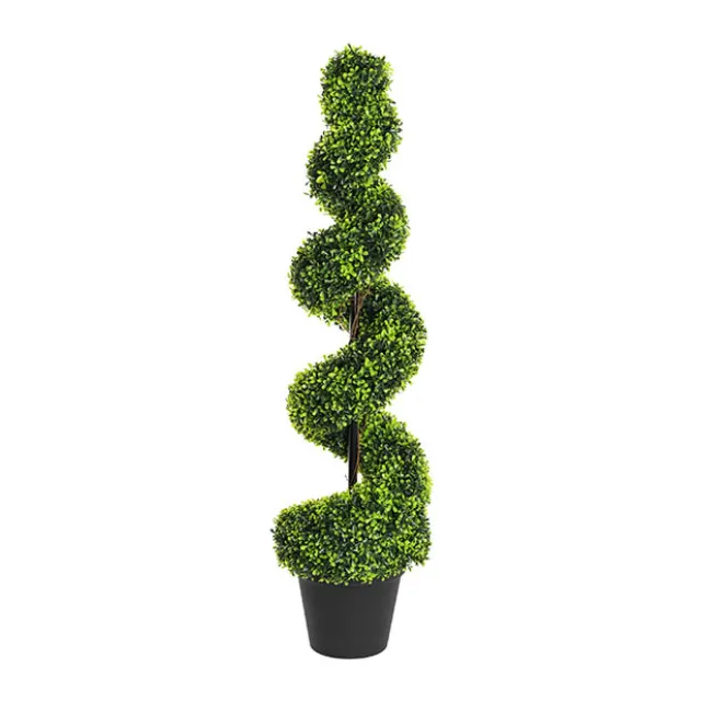 Topiary Spiral Tree Boxwood UV Resistant Green (120cmH)