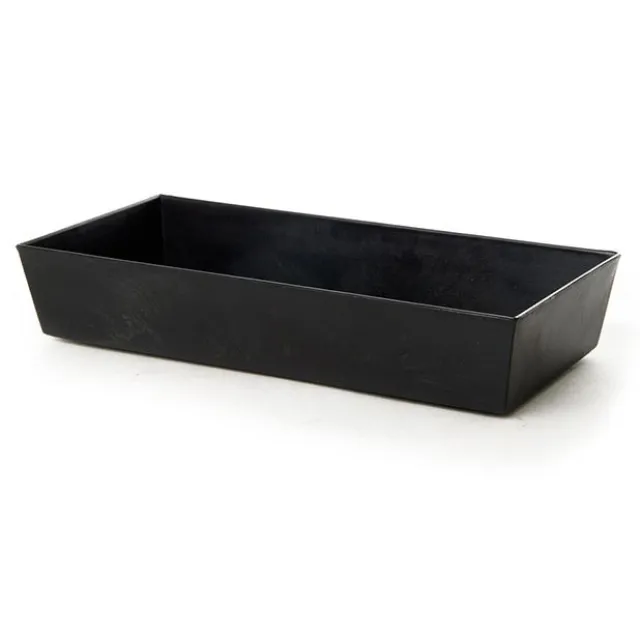 Tray Plastic Rectangle (27x13x5cmH) Black