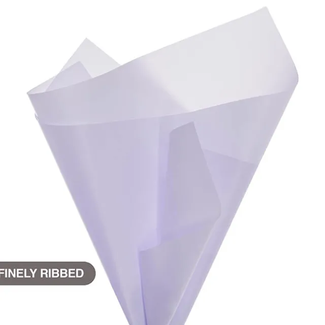 Tallow Paper Ribbed 80 micron Lavender Pack 50 (50x70cm)